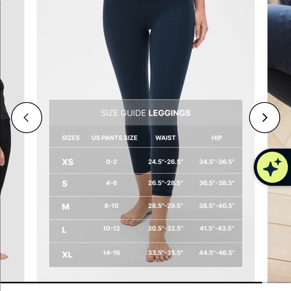 Élastique Athletics cropped black leggings 21” XL